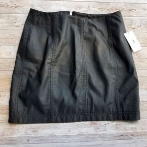 Free People Black Mini skirt size 6 NEW WITH TAGS